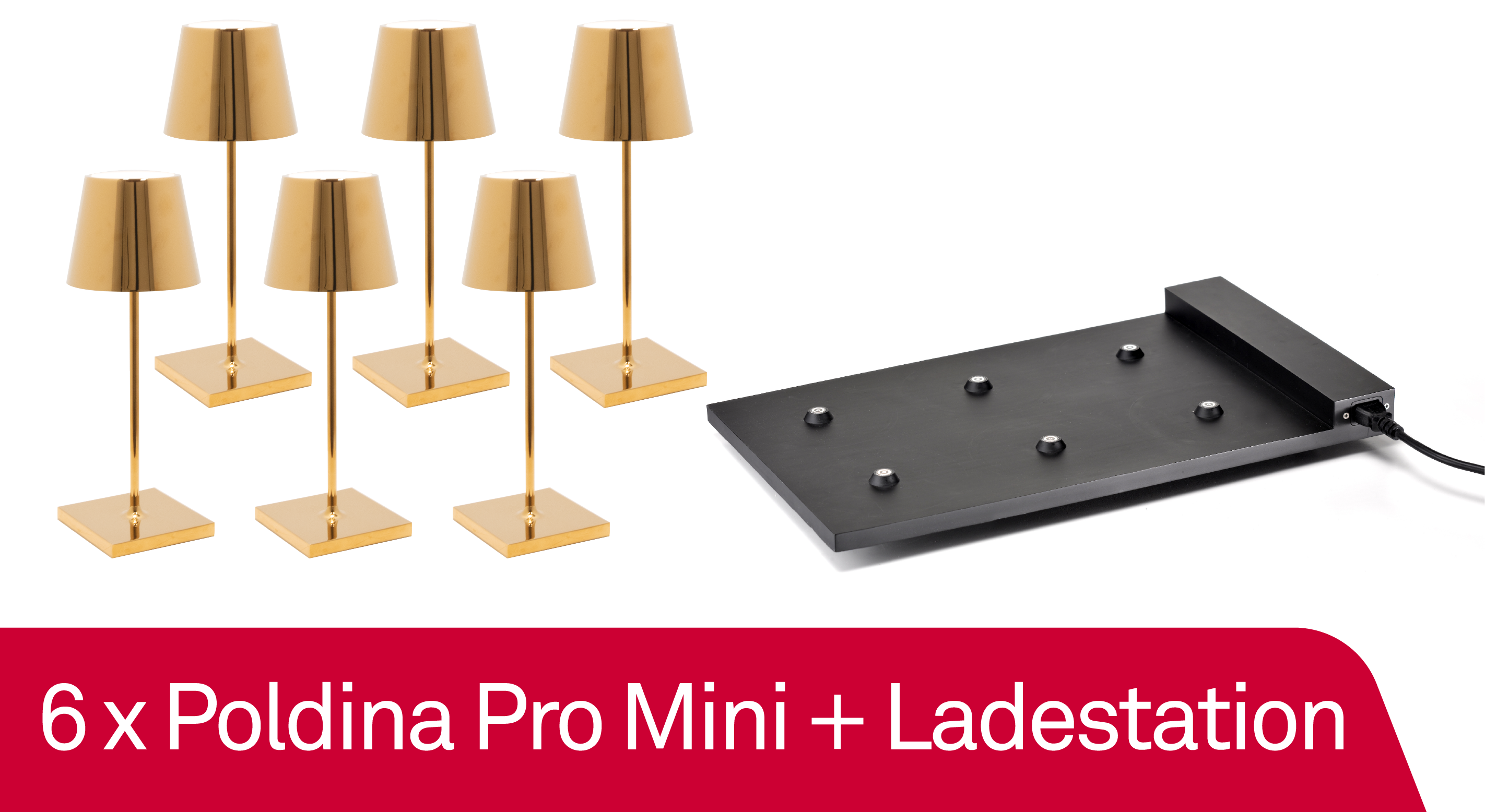 Zafferano Poldina Pro Mini - Glossy Gold - Bundle