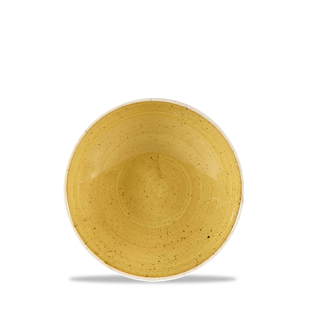 Churchill Stonecast Kleiner Teifer Teller Coupe - Mustard Seed Yellow / Senfkorn Gelb