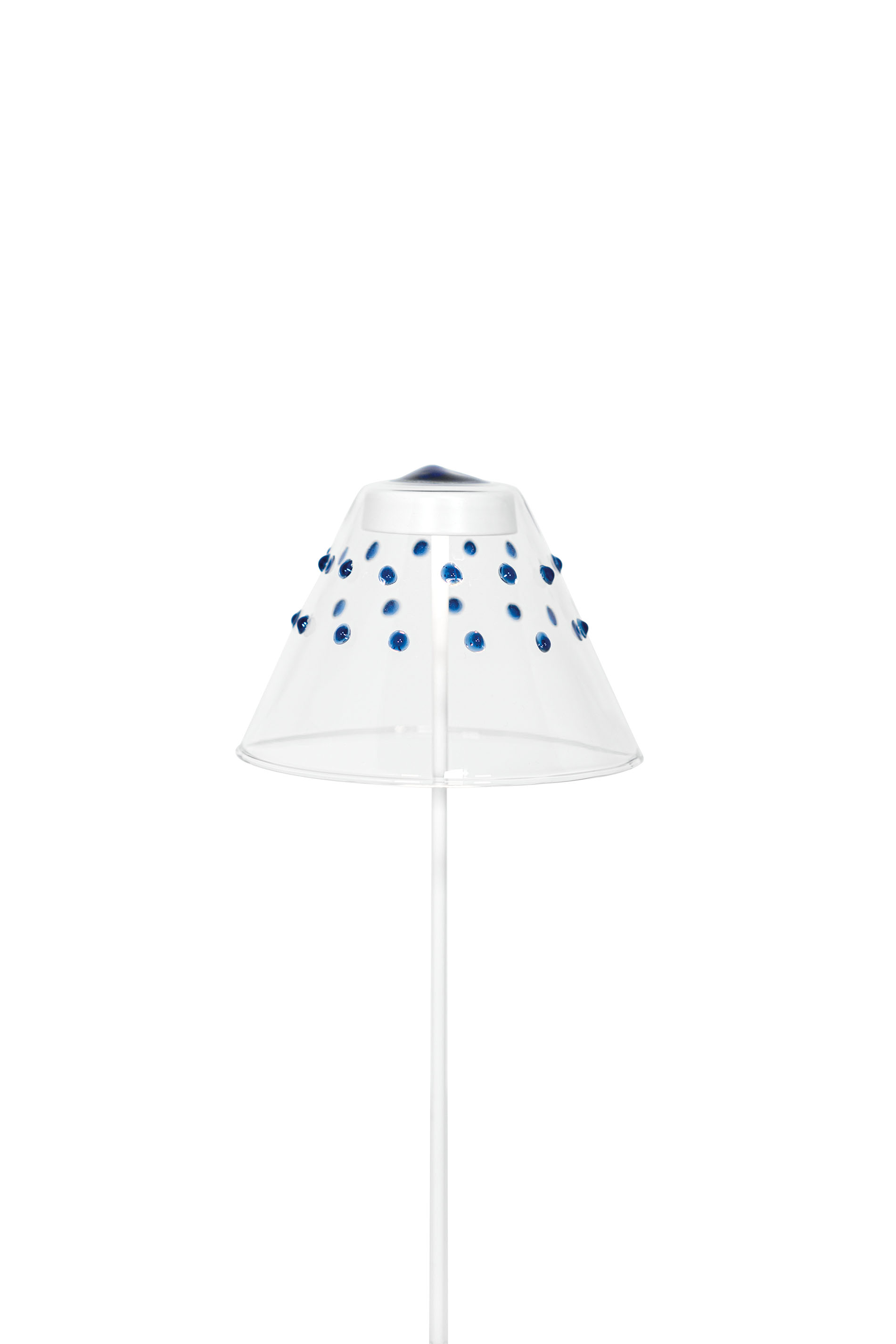 Leuchten-Schirm aus Glas mit 25 Punkten blau für Swap Pro