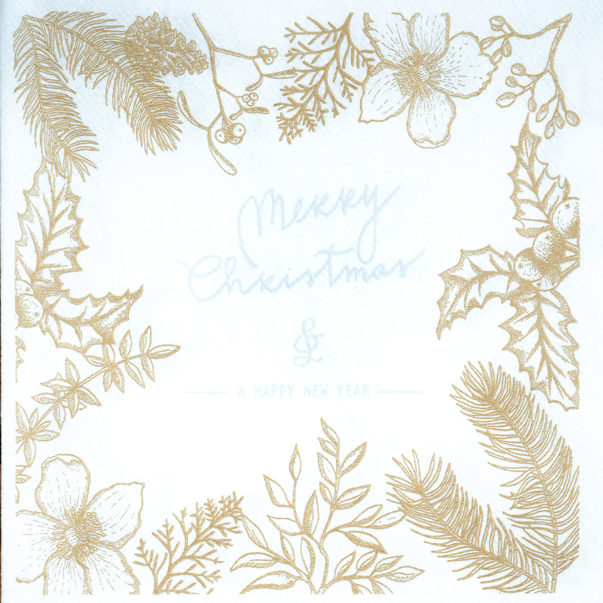 40 x 40 Airlaid Serviette - Merry Christmas