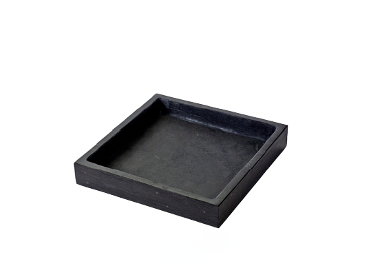 SERAX Tablett aus Holz quadratisch schwarz