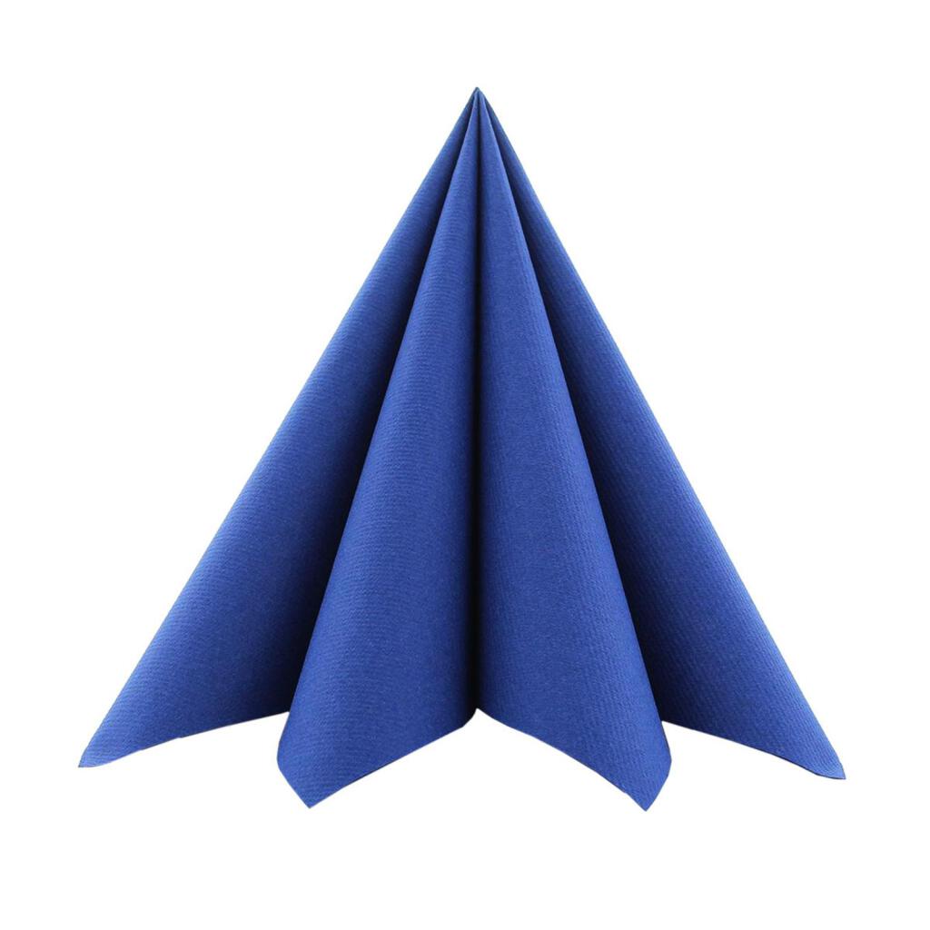 Mank Linclass Premium Serviette 40 x 40 cm 1/4 Falz "Basic" Roayalblau / Royal Blue