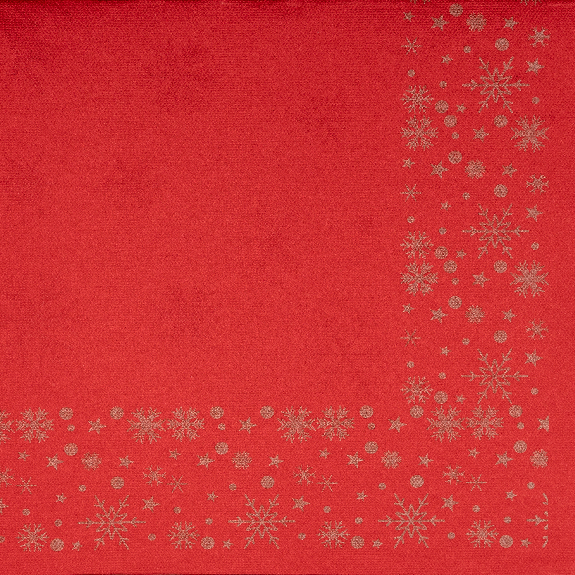 40 x 40 Airlaid Serviette - Snowflakes Red